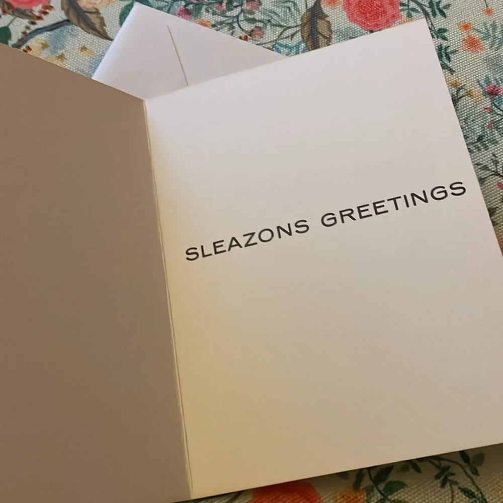 🎄Vintage Sleazons Greetings Holiday Card